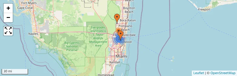 Related schools map