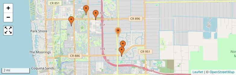 Related schools map