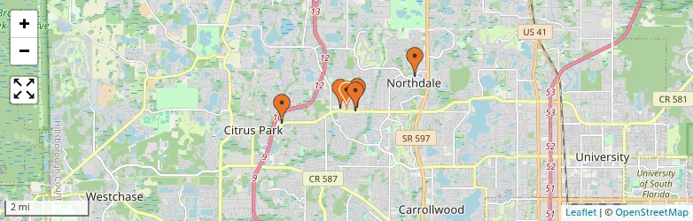 Related schools map