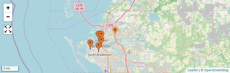 Related schools map