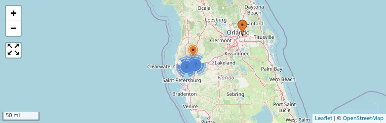Related schools map