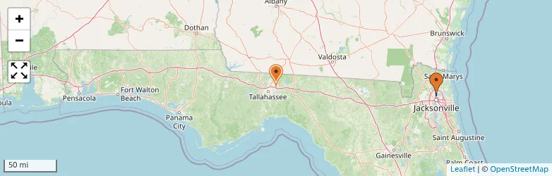 Related schools map
