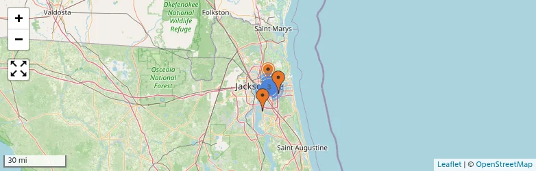 Related schools map