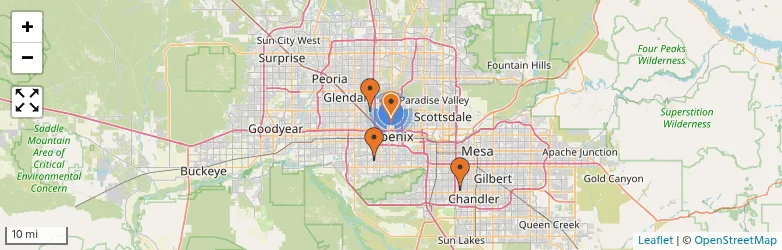 Related schools map