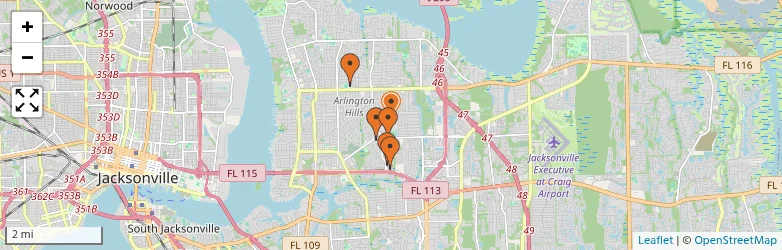 Related schools map