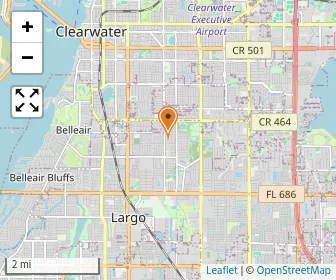 Map of Pinellas County Jewish Day School
