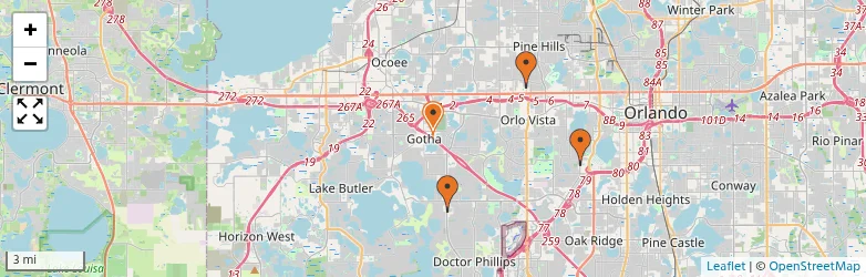 Related schools map
