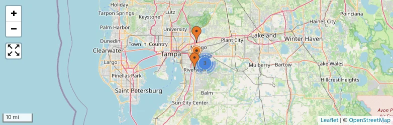 Related schools map