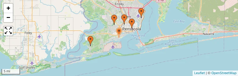 Related schools map