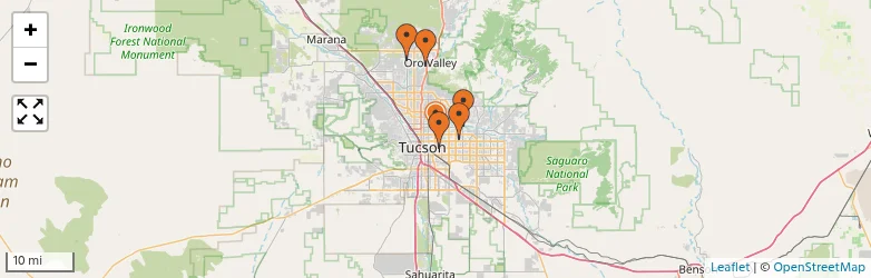 Related schools map