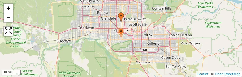 Related schools map