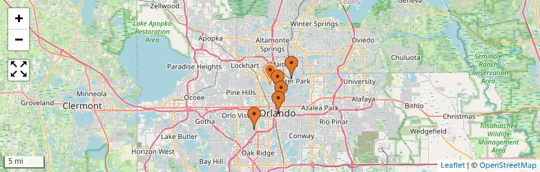 Related schools map
