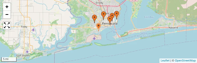 Related schools map