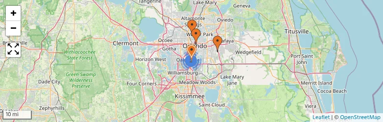 Related schools map