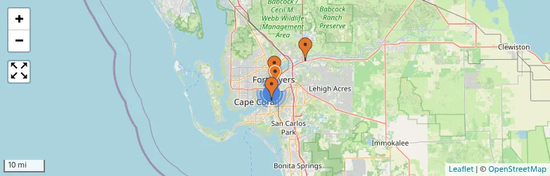 Related schools map