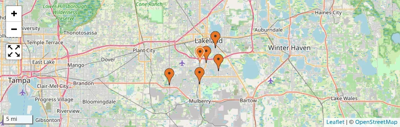 Related schools map