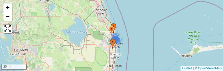 Related schools map