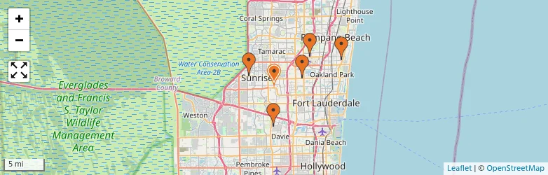 Related schools map