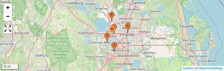 Related schools map