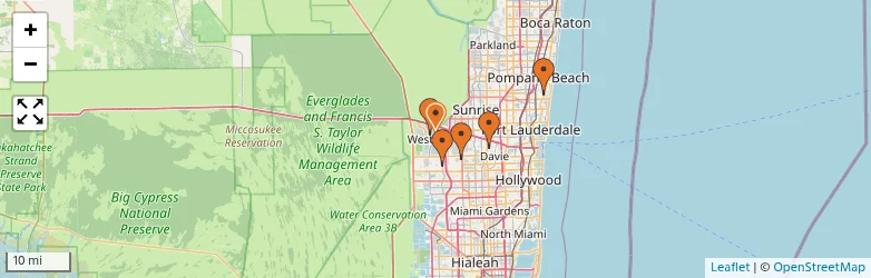Related schools map