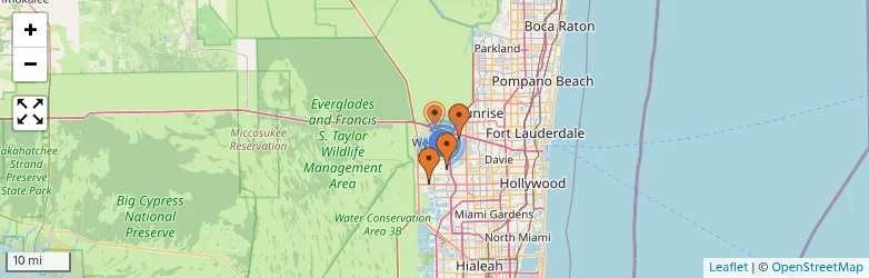 Related schools map