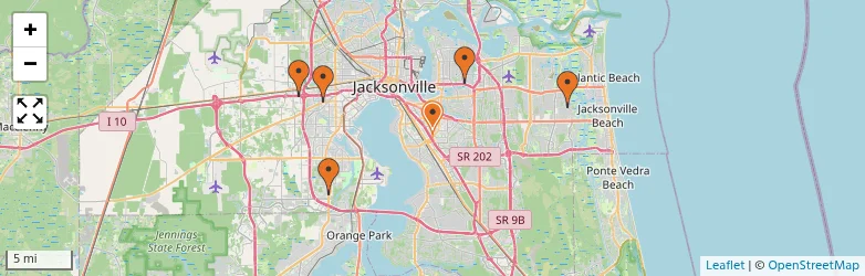 Related schools map