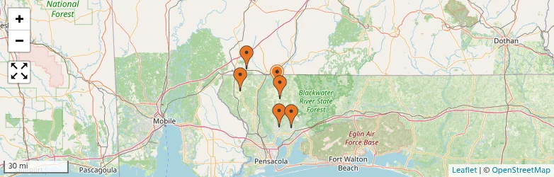 Related schools map