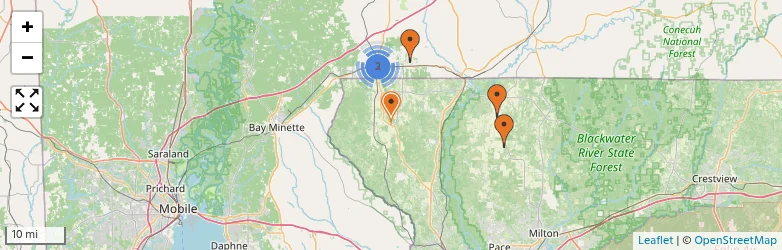 Related schools map