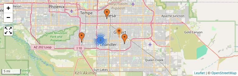 Related schools map