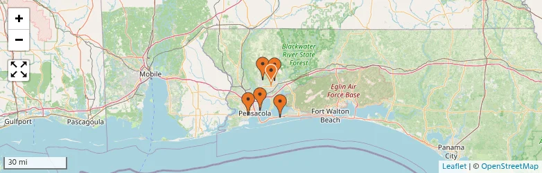 Related schools map