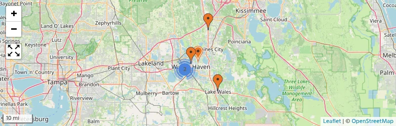 Related schools map