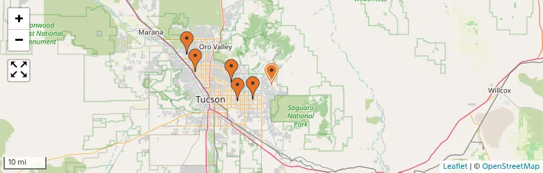 Related schools map