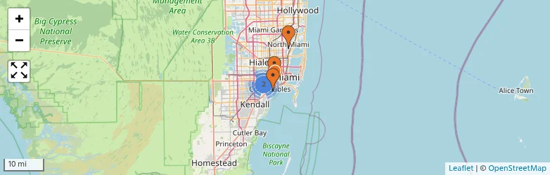 Related schools map