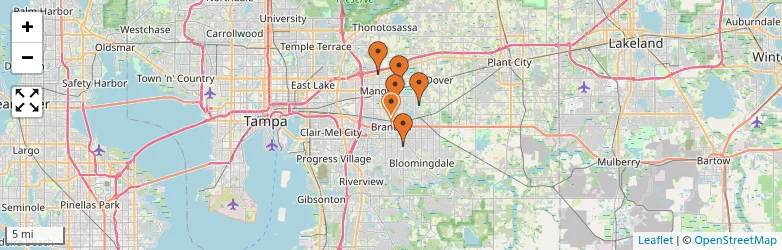 Related schools map