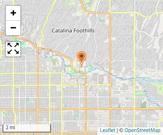 Map of Tucson Jewish Community Center