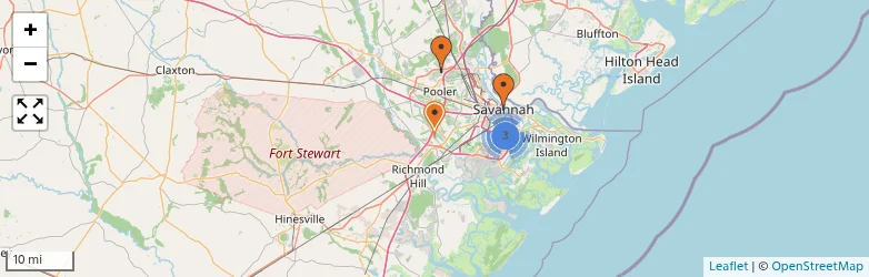 Related schools map
