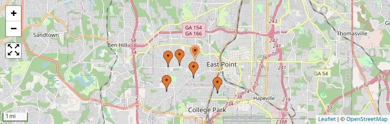 Related schools map