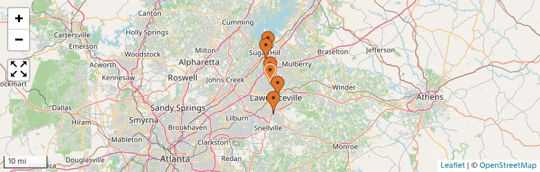 Related schools map