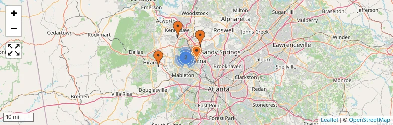 Related schools map