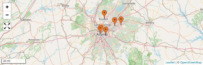 Related schools map