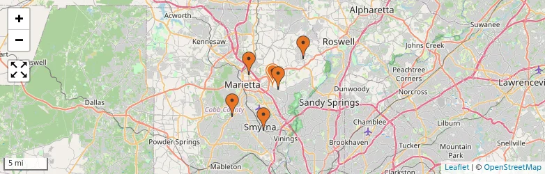 Related schools map