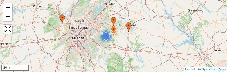 Related schools map