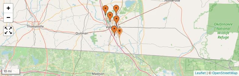 Related schools map
