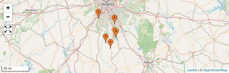 Related schools map