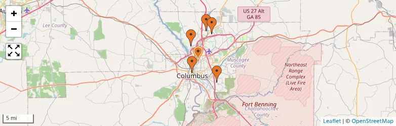 Related schools map