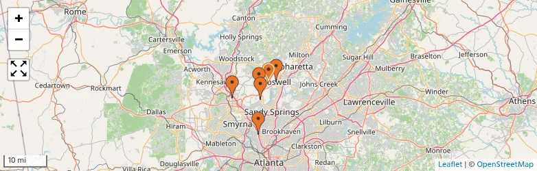 Related schools map