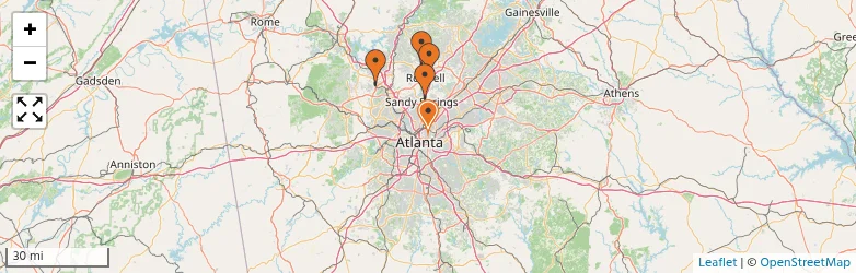 Related schools map