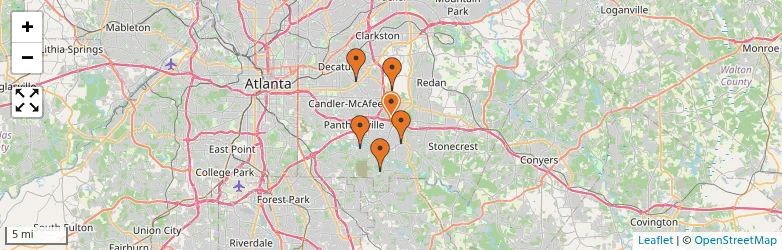 Related schools map