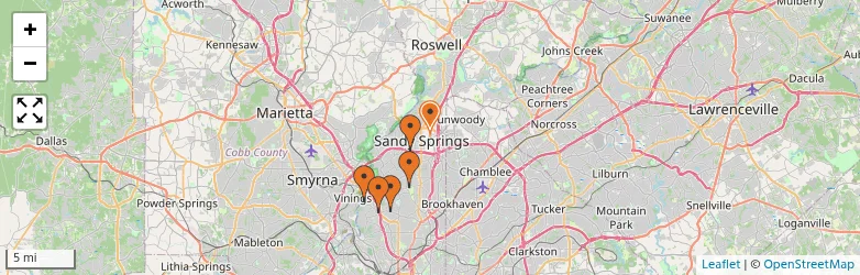 Related schools map