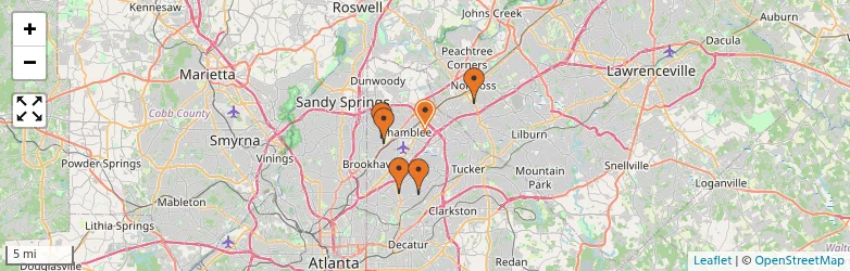 Related schools map